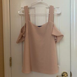 Off-The-Shoulder Blush Top